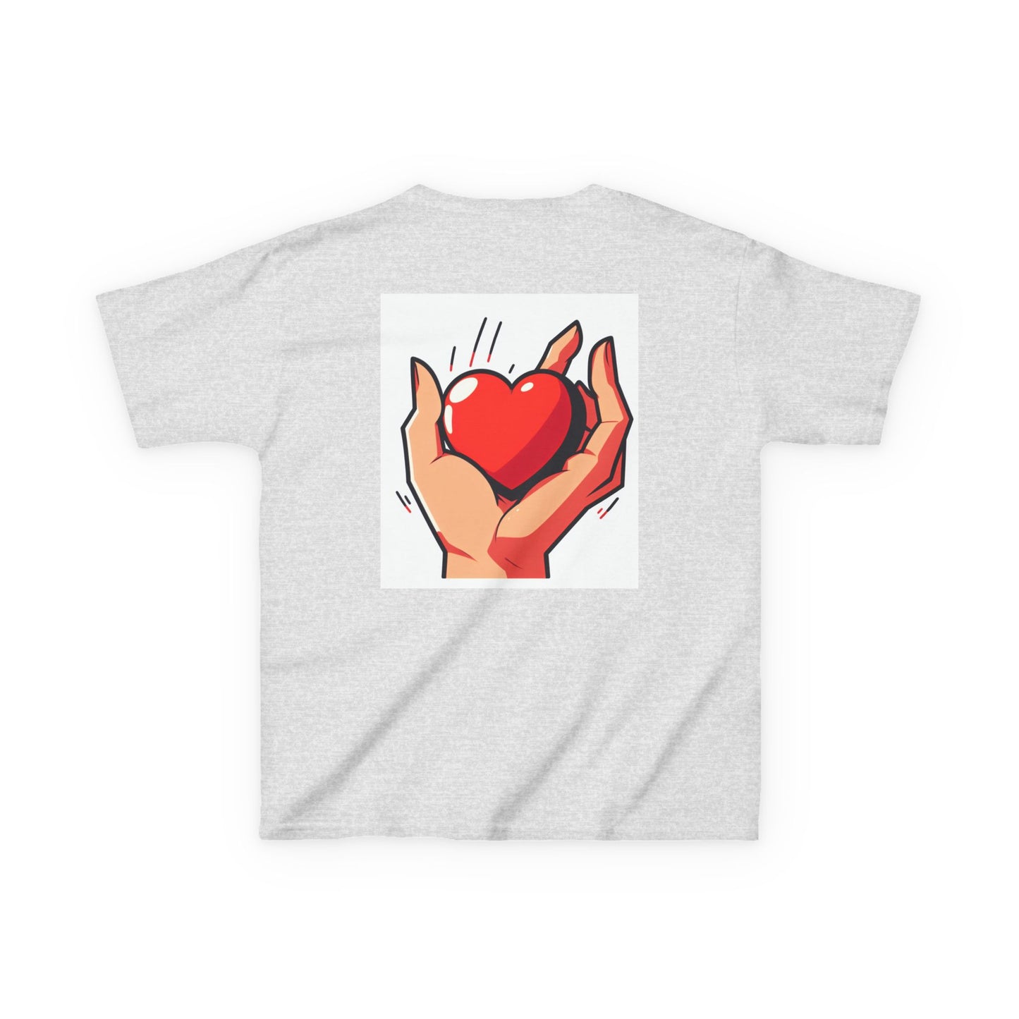 Heartfelt Kids Tee, Gift for Boys and Girls, Cute Cotton Shirt, Valentine's Day Gift, Playful Everyday Wear