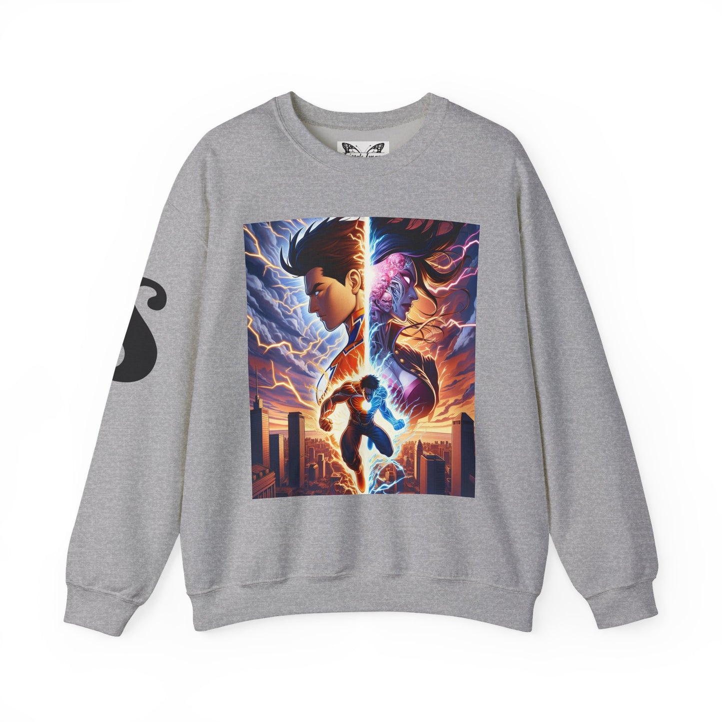Epic Heroic Battle Unisex Sweatshirt | Cozy Crewneck for Nerds, Gifts for Fans, Stylish Casual Wear, Perfect for Conventions