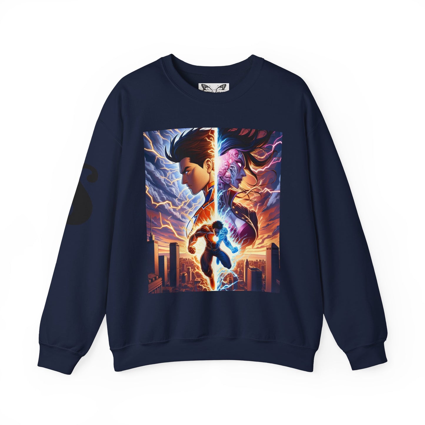 Epic Heroic Battle Unisex Sweatshirt | Cozy Crewneck for Nerds, Gifts for Fans, Stylish Casual Wear, Perfect for Conventions