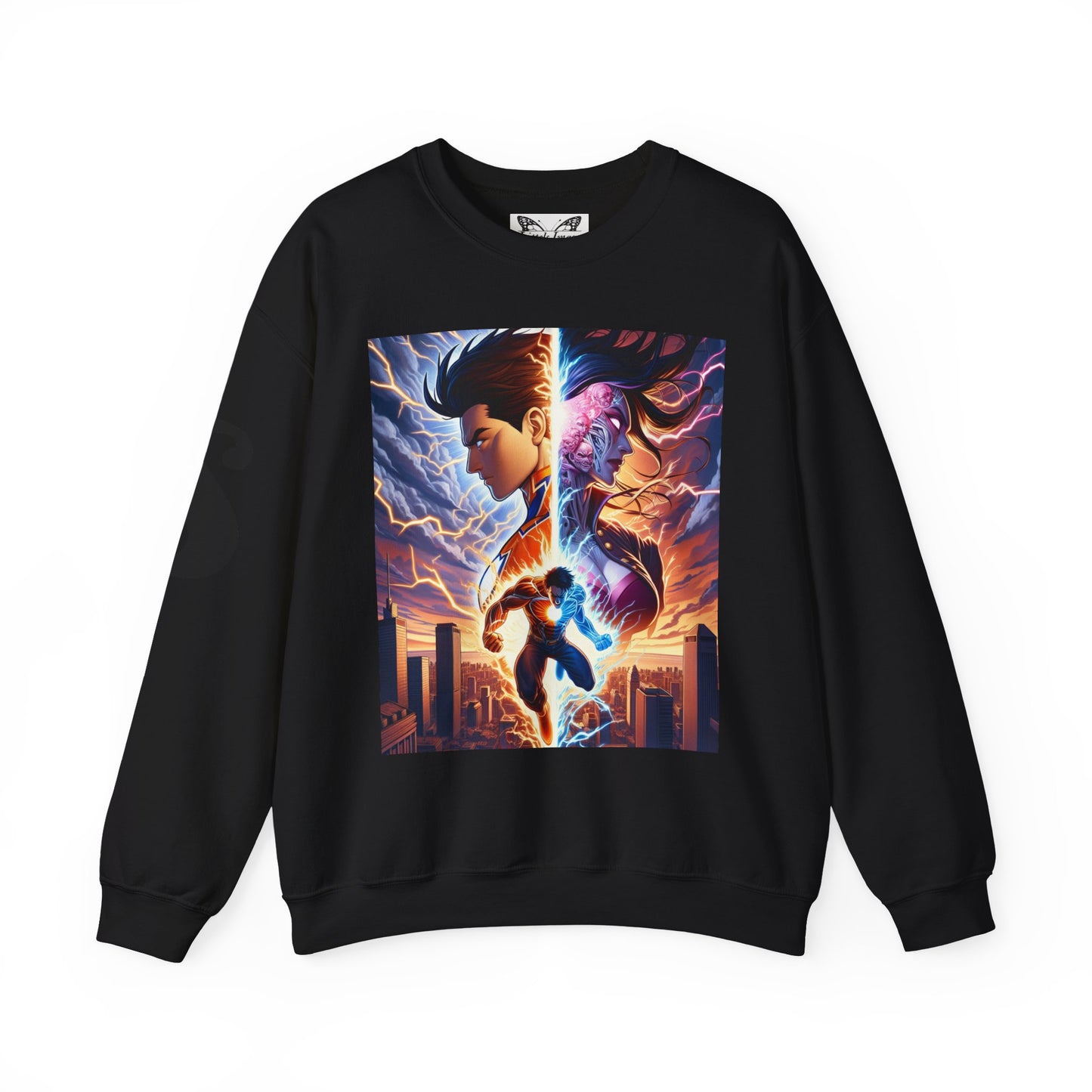 Epic Heroic Battle Unisex Sweatshirt | Cozy Crewneck for Nerds, Gifts for Fans, Stylish Casual Wear, Perfect for Conventions