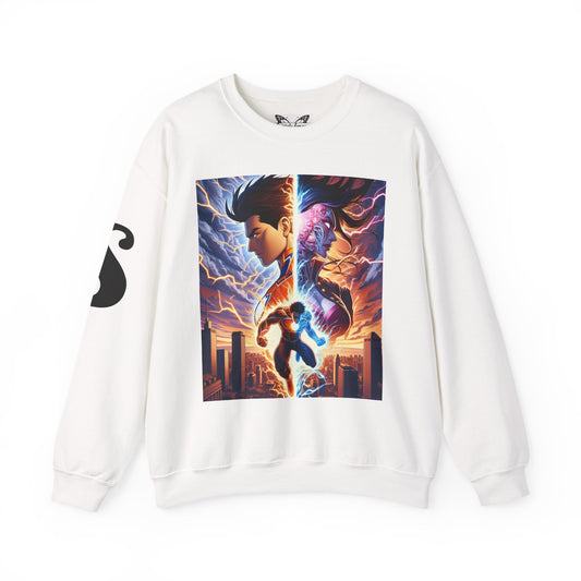 Epic Heroic Battle Unisex Sweatshirt | Cozy Crewneck for Nerds, Gifts for Fans, Stylish Casual Wear, Perfect for Conventions