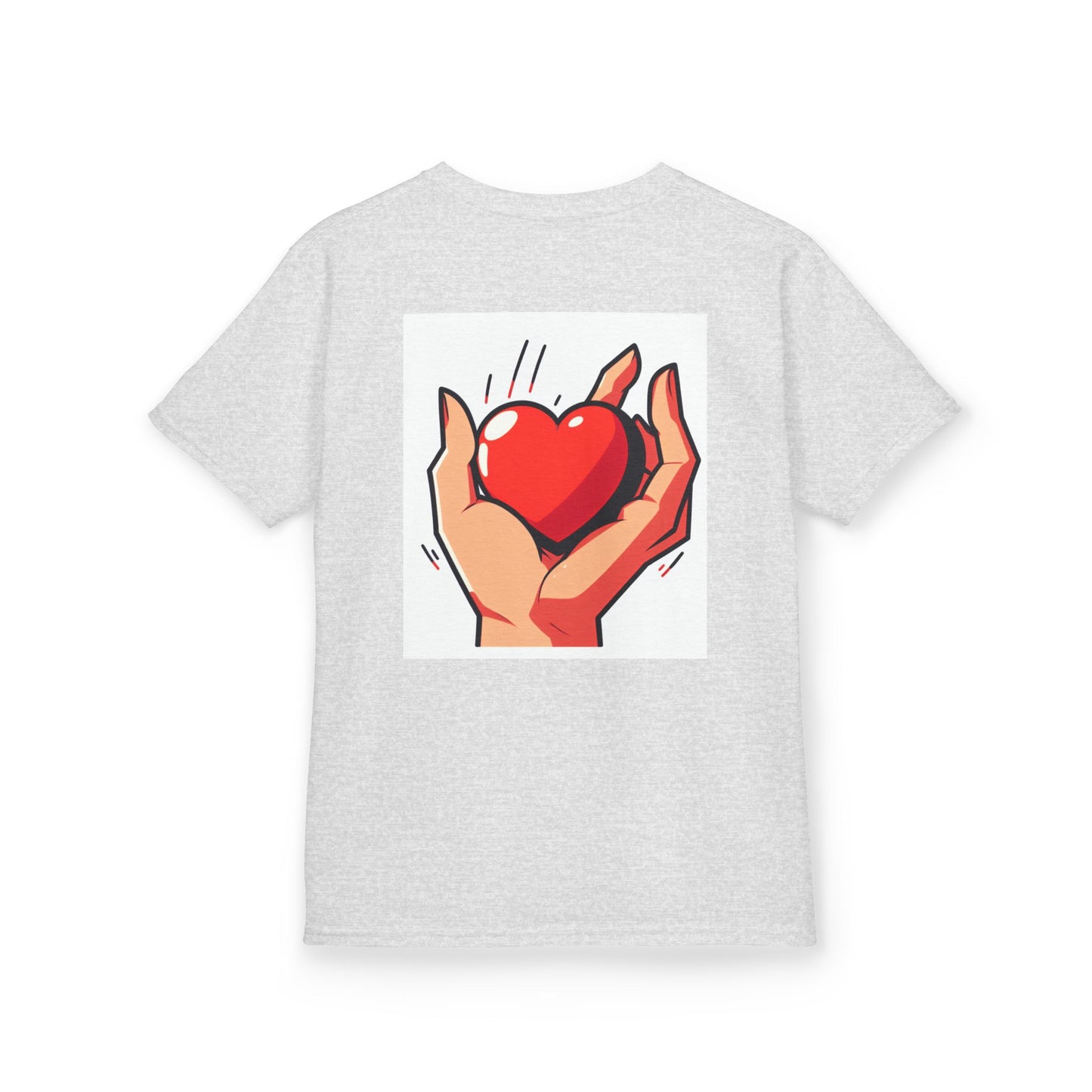 Heartfelt Kids Tee, Gift for Boys and Girls, Cute Cotton Shirt, Valentine's Day Gift, Playful Everyday Wear