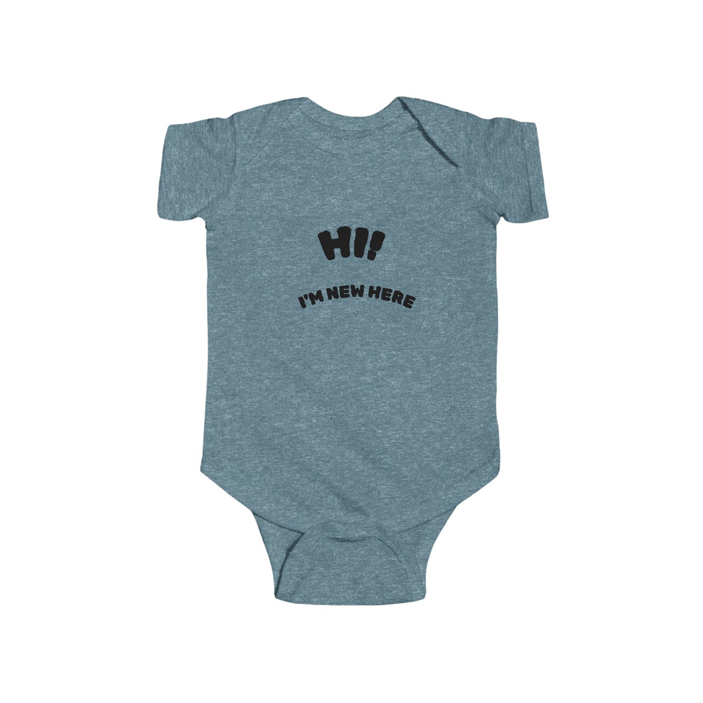 Cute Baby Bodysuit - "Hi! I'm New Here" - Gift for New Parents, Baby Shower, Infant Outfit, First Day Home