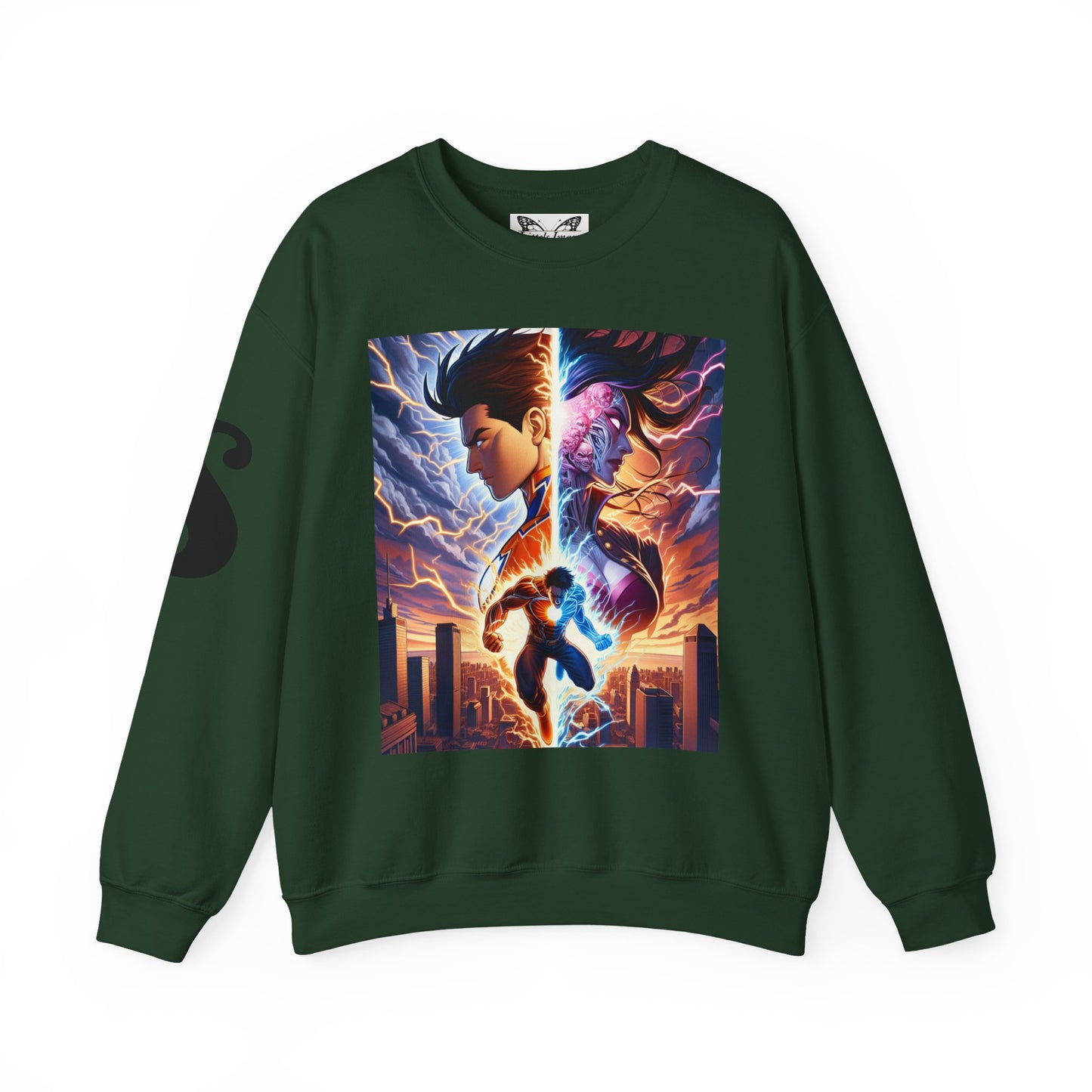 Epic Heroic Battle Unisex Sweatshirt | Cozy Crewneck for Nerds, Gifts for Fans, Stylish Casual Wear, Perfect for Conventions