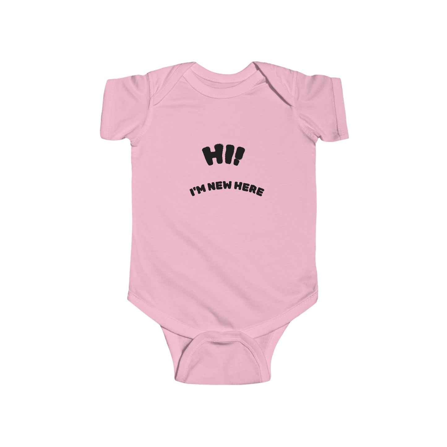 Cute Baby Bodysuit - "Hi! I'm New Here" - Gift for New Parents, Baby Shower, Infant Outfit, First Day Home