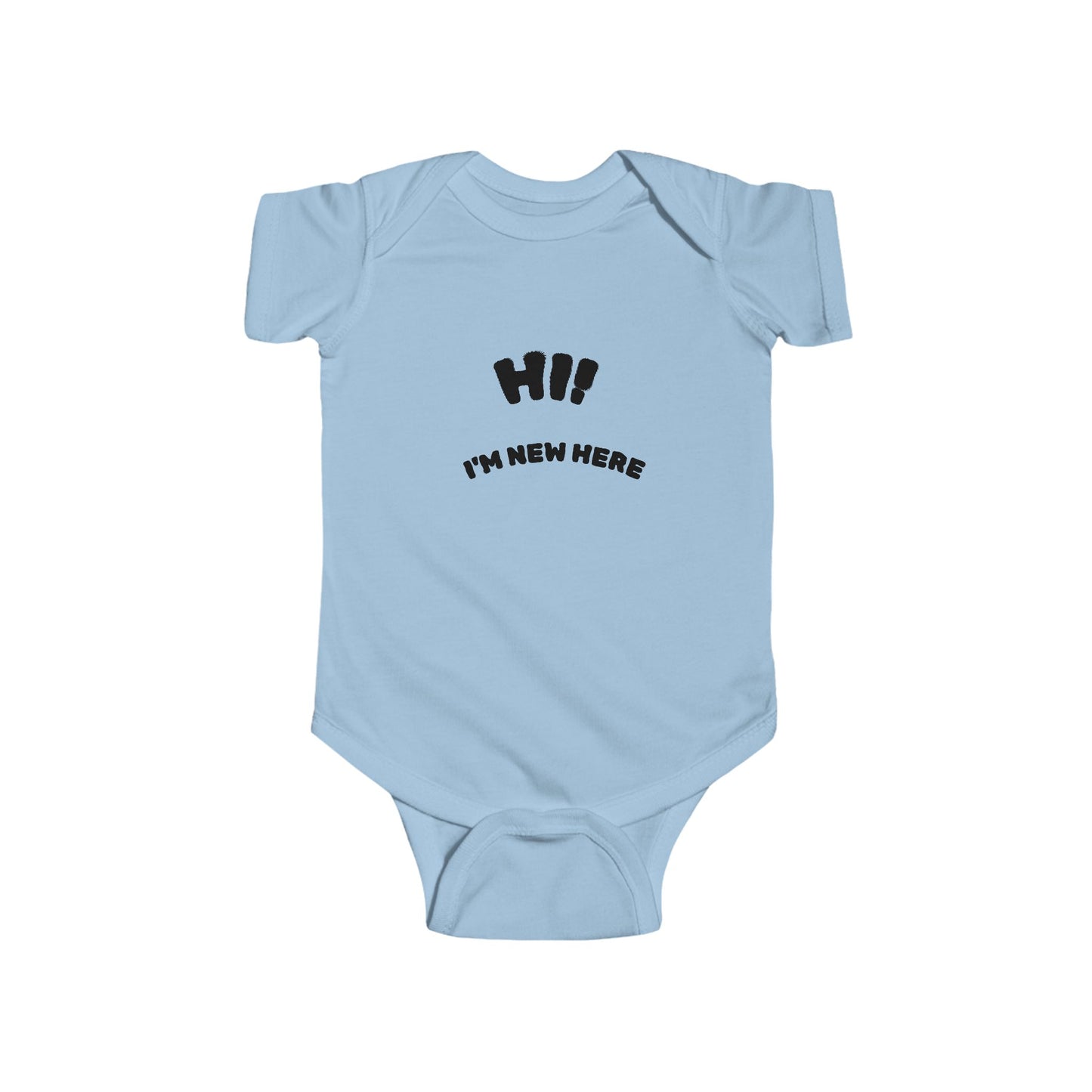 Cute Baby Bodysuit - "Hi! I'm New Here" - Gift for New Parents, Baby Shower, Infant Outfit, First Day Home