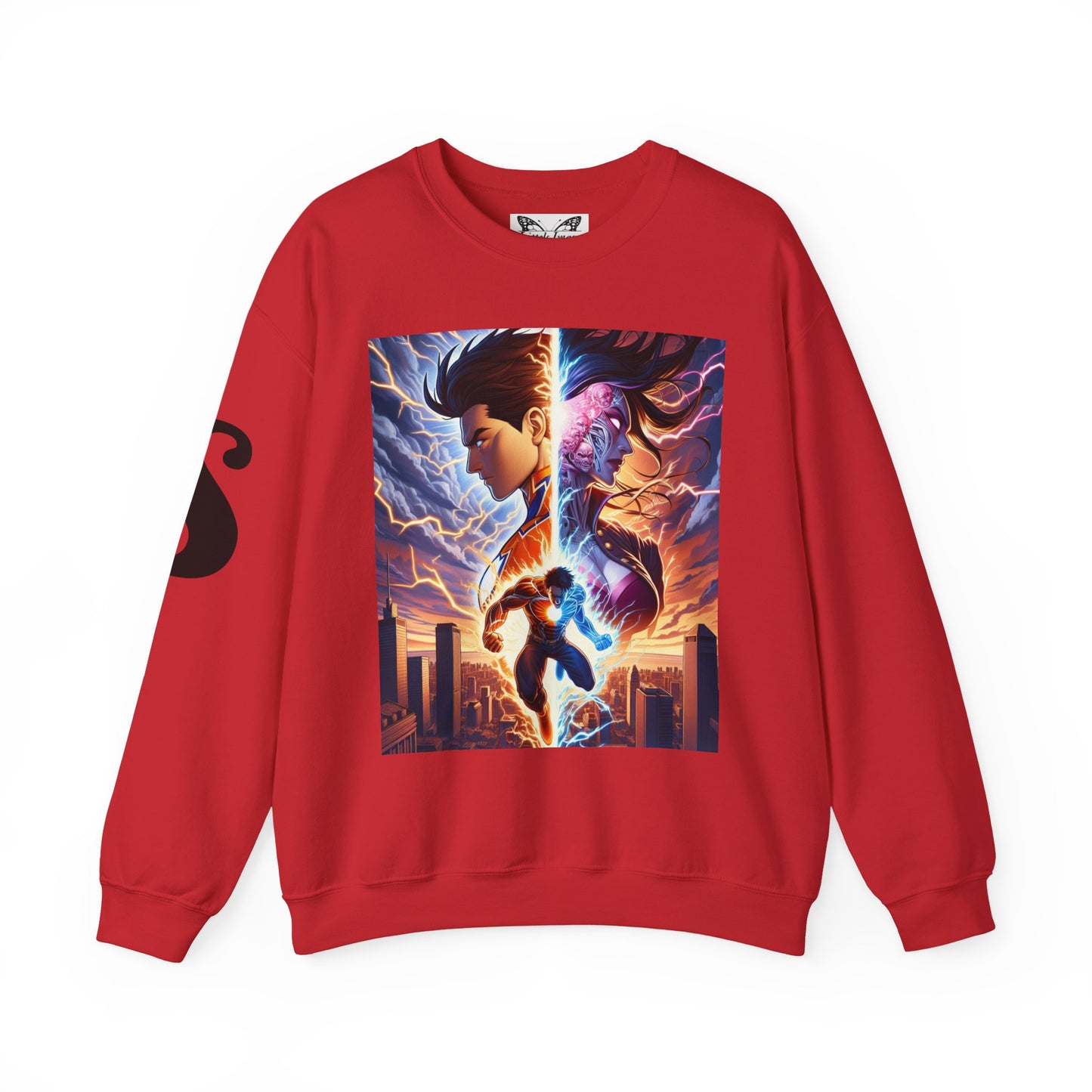 Epic Heroic Battle Unisex Sweatshirt | Cozy Crewneck for Nerds, Gifts for Fans, Stylish Casual Wear, Perfect for Conventions