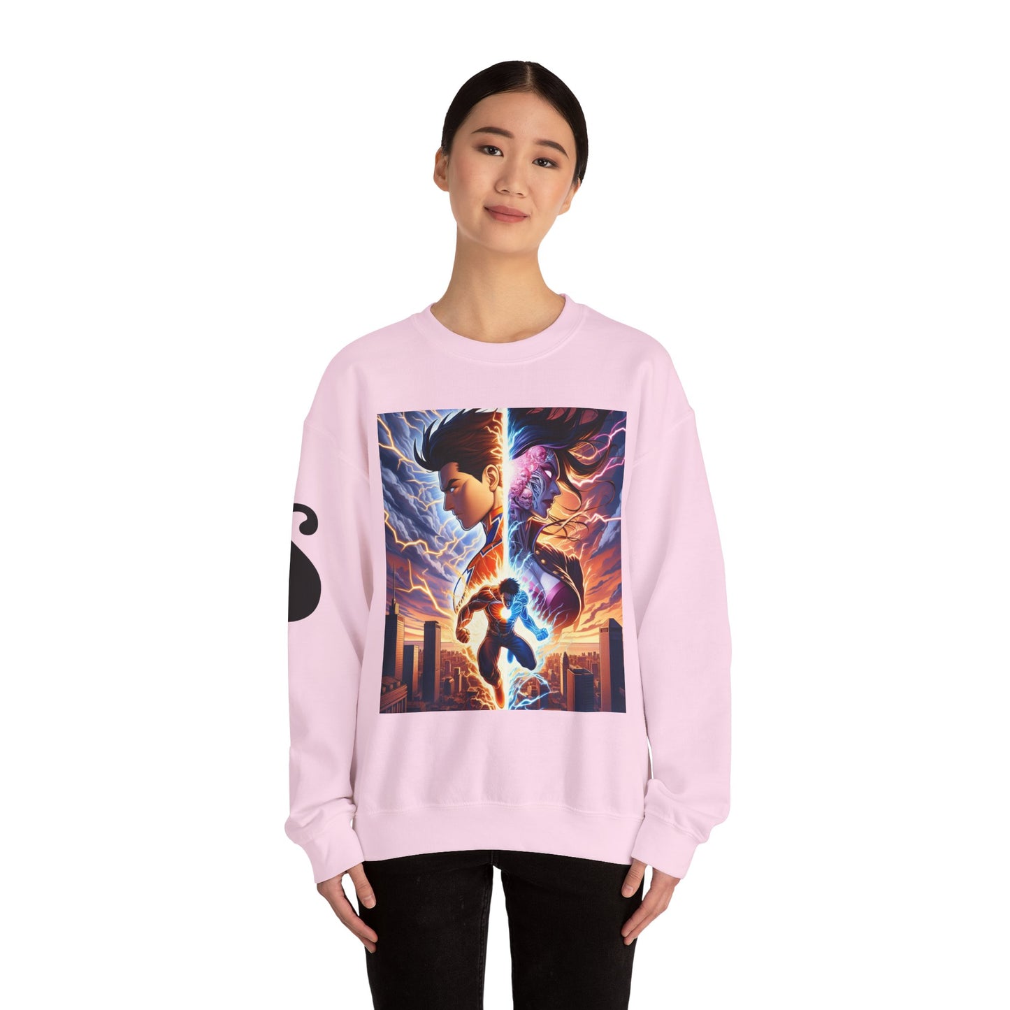 Epic Heroic Battle Unisex Sweatshirt | Cozy Crewneck for Nerds, Gifts for Fans, Stylish Casual Wear, Perfect for Conventions