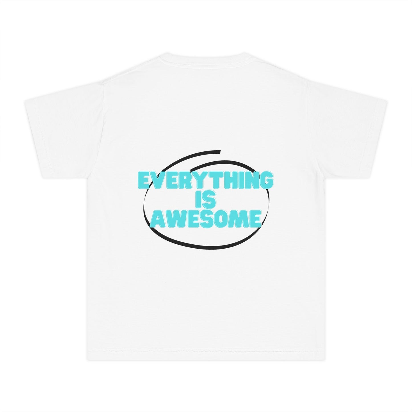 Youth Midweight Tee - Fun Affirmation Shirt for Kids, Great for Playdates, Birthdays, and Summer Fun, 'Yep!' & 'Everything Is Awesome'