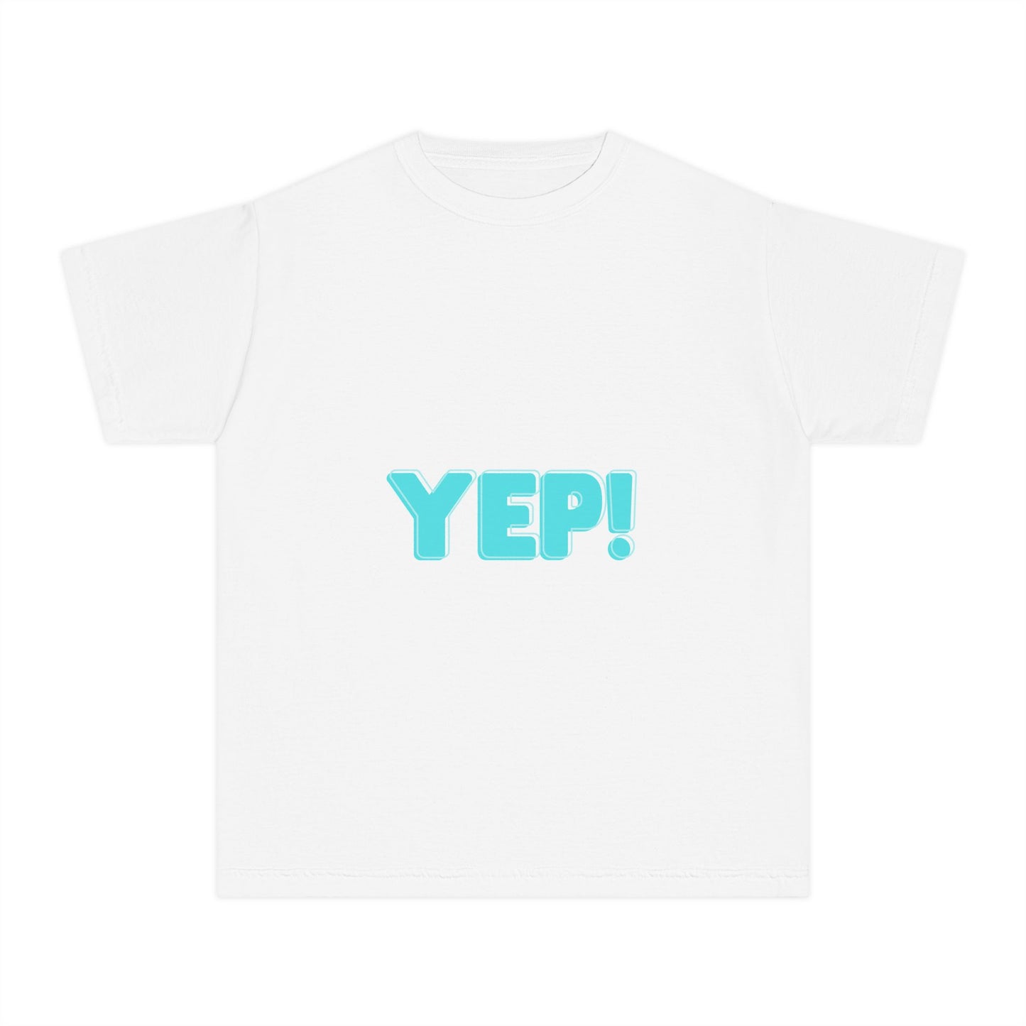 Youth Midweight Tee - Fun Affirmation Shirt for Kids, Great for Playdates, Birthdays, and Summer Fun, 'Yep!' & 'Everything Is Awesome'